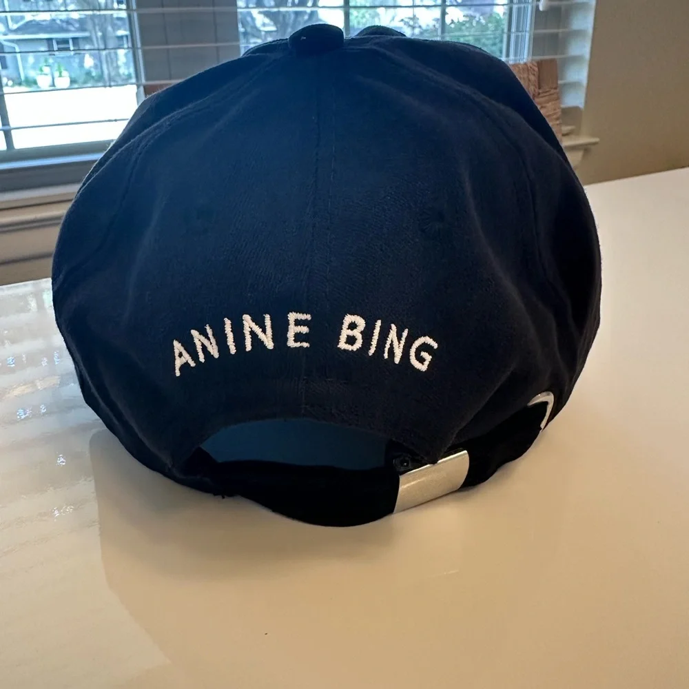 Anine Bing Baseball Cap in Washed Black - Picture 6 of 7